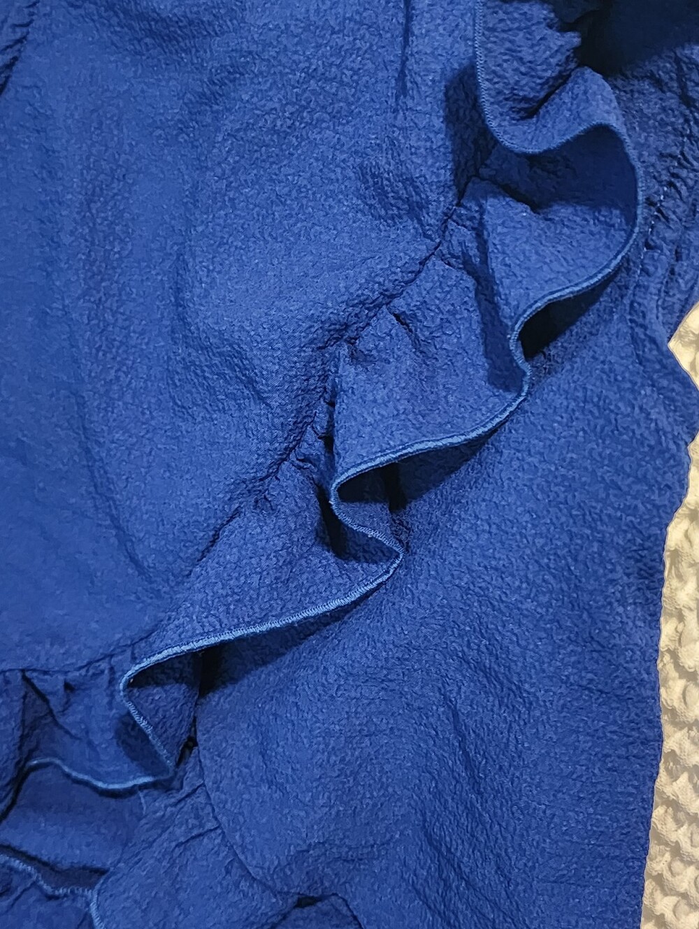 Girls' Ruffle Tank Top - Blue - Picture 3 of 5